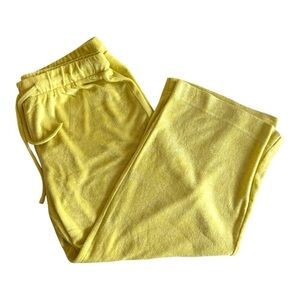 Andie Chartreuse Yellow Cropped Lounge Pants